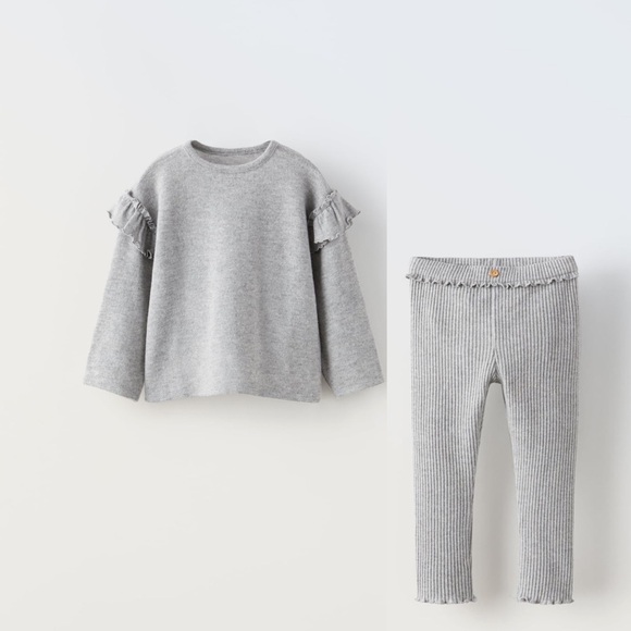 Zara Long Sleeve Ruffled Soft Touch Shirt, 2-3 years - Picture 8 of 8
